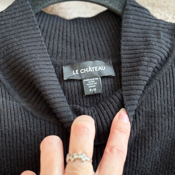 Le Chateau Classic Black Maxi Dress - Picture 3 of 4